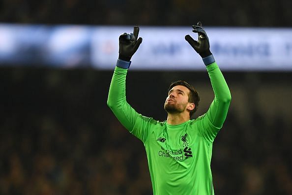 Alisson is in a great form since joining Liverpool from AS Roma last summer