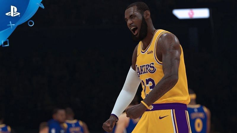 A still from the trailer of the My Career story for NBA 2K19, featuring Lakers&#039; LeBron James