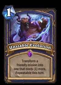 Image result for unstable evolution hearthstone