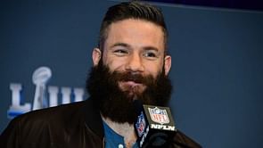 Super Bowl MVP Edelman has beard shaved off by Ellen DeGeneres