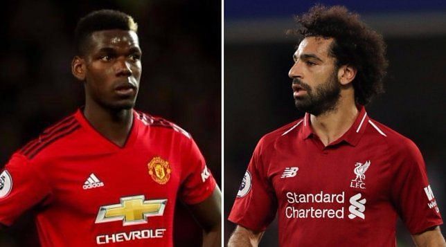 Paul Pogba and Mohamed Salah