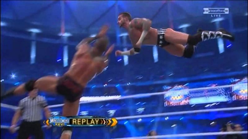 Punk about to get RKO&#039;d
