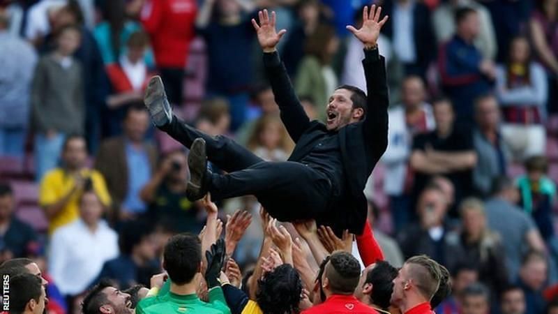 Simeone is adored in this part of the Spanish capital