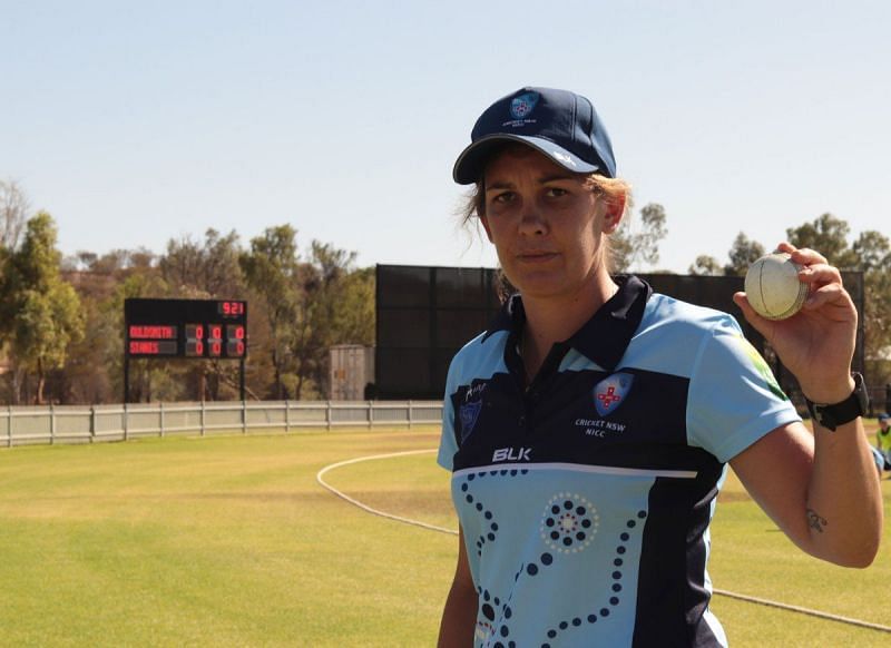 NSW&#039;s Roxanne Van-Veen (Image Courtesy: Cricket Australia Twitter)