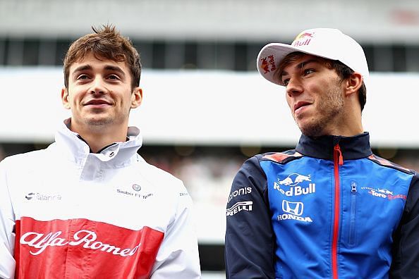 Charles Leclerc and Pierre Gasly