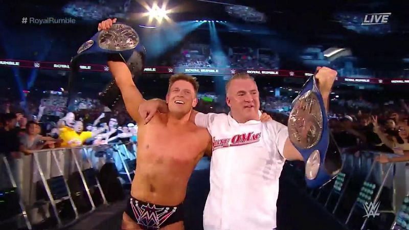 The duo of Shane McMahon and The Miz won the SmackDown Tag Team Championship at Royal Rumble