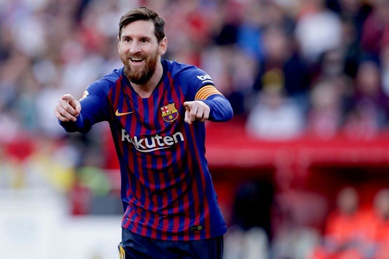 Lionel Messi scored a hat-trick in Barcelona&#039;s 4-2 win over Sevilla