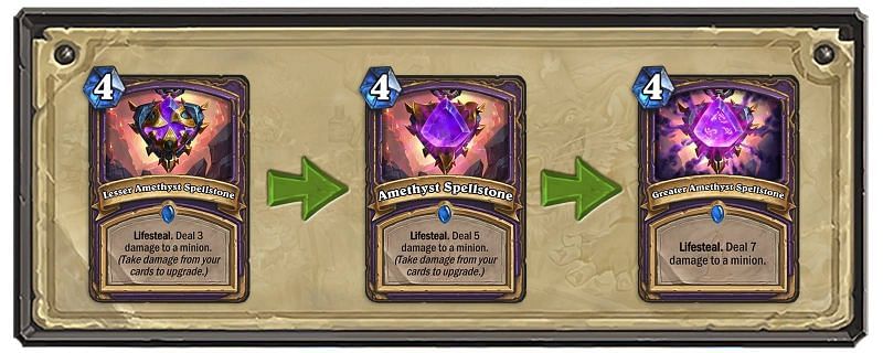 Image result for Lesser Amethyst Spellstone hearthstone