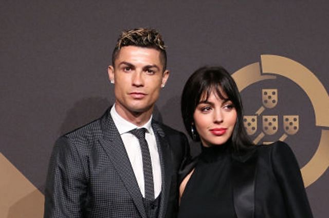 Cristiano Ronaldo with his fiancee, Georgina Rodriguez.