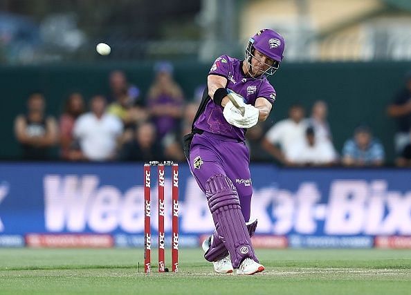 D&#039;arcy Short during the BBL - Hurricanes v Renegades game