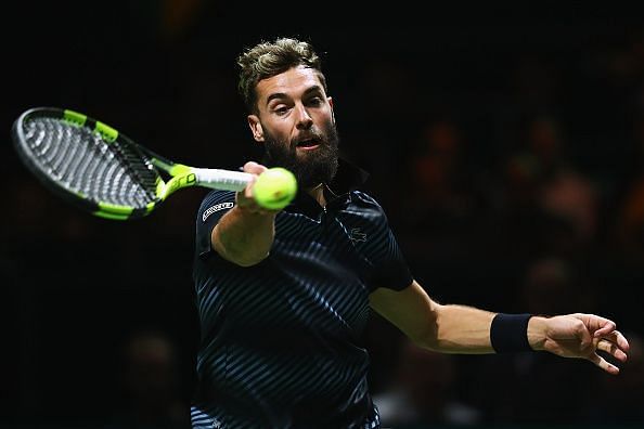Wawrinka through as Paire switches off