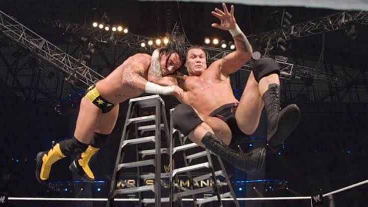 RKO from the top of the ladder!