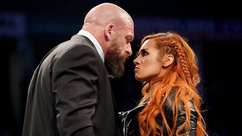 Becky Lynch gets into it with Triple H