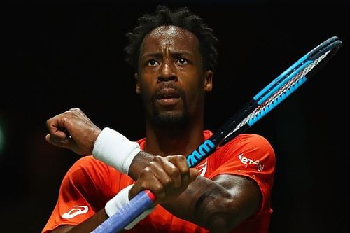 Gael Monfils at ABN AMRO World Tennis Tournament - Day Five