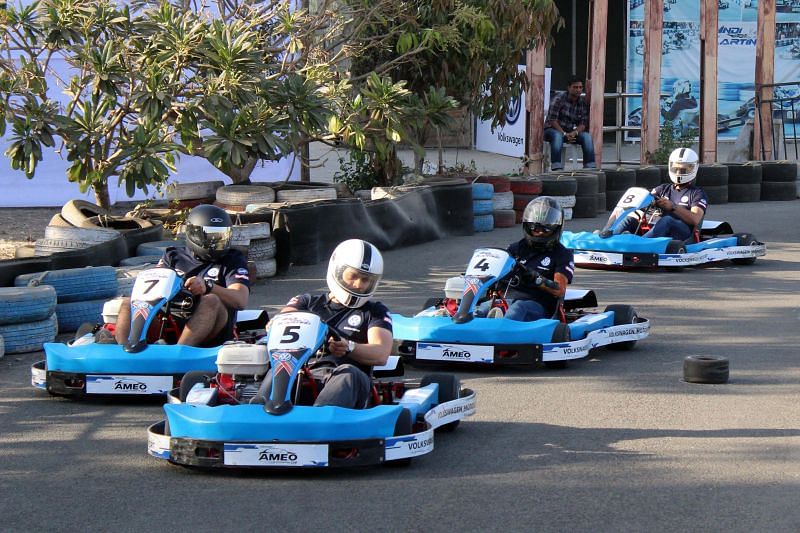 Karting session during the Ameo Cup selections