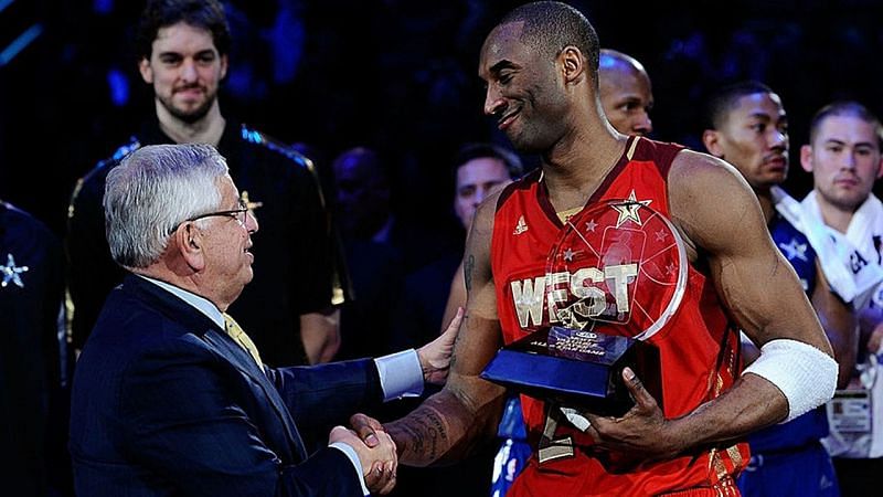Kobe Bryant won four All-Star MVPs, tied with Bob Pettit for the all-time record