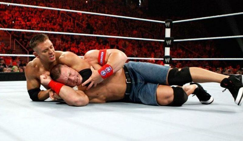 Alex Riley and John Cena