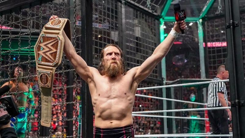 WWE Champion Daniel Bryan before defending his title inside Elimination Chamber