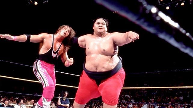 Yokozuna and Bret Hart main evented Wrestlemania IX