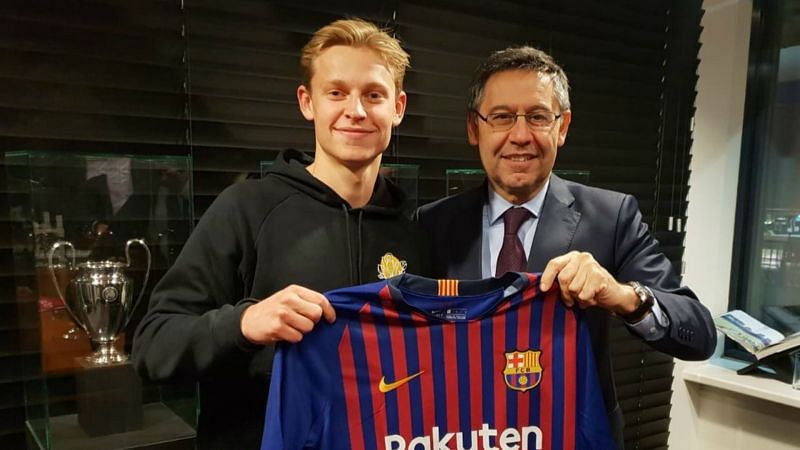 Frenkie de Jong seals a move to Barcelona becoming the clubs 20th ever Dutch player