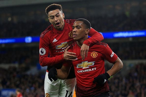 Anthony Martial and Jesse Lingard picked up knocks against Paris Saint-Germain and will miss some crucial fixtures for the Red Devils
