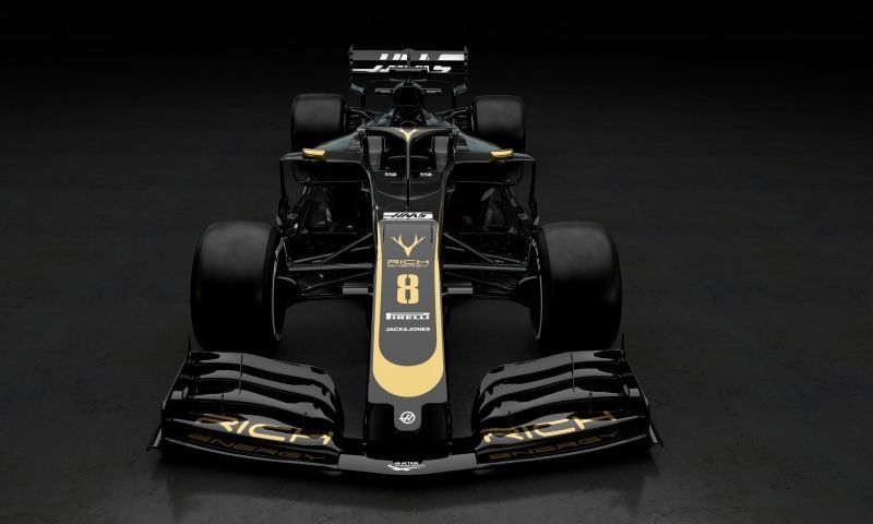 Haas looks serious with a Lotus throwback angle