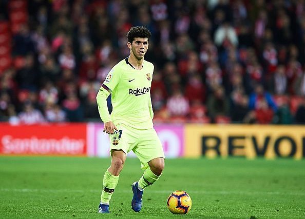 Alena in action for Barcelona