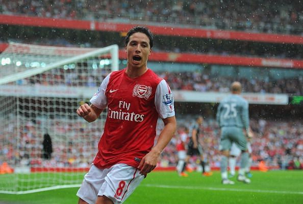 Samir Nasri drew the ire of Arsenal fans by moving to Manchester City in 2011
