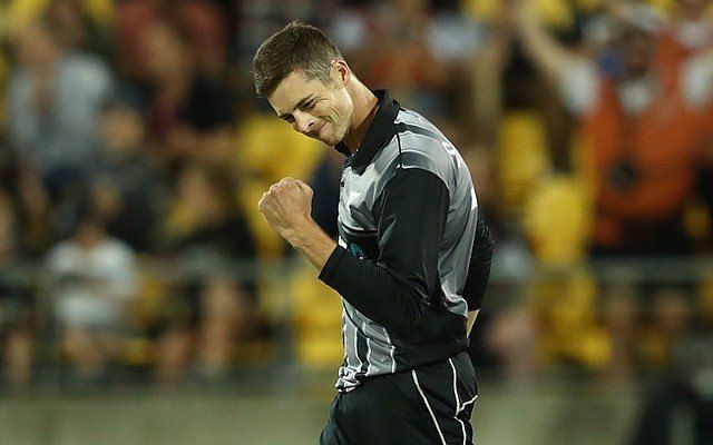 Mitchell Santner removed Shikhar Dhawan