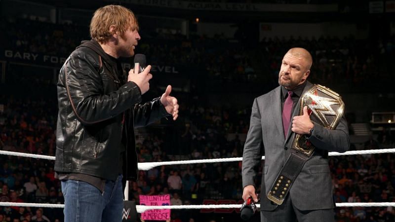 Dean Ambrose vs Triple H took place at Roadblock 2016