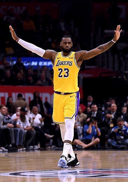 Los Angeles Lakers&#039; LeBron James is one of the two captains for the 2019 NBA All-Star Game