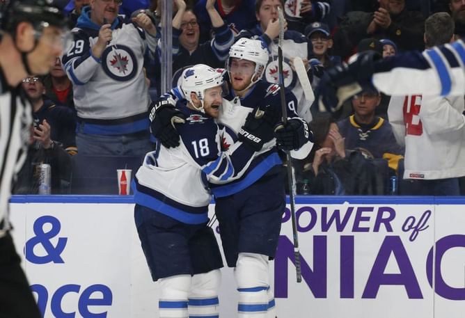 Wheeler scores go-ahead goal, Jets beat Sabres 3-1