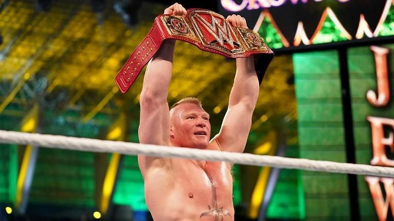 Lesnar once again holds the red belt