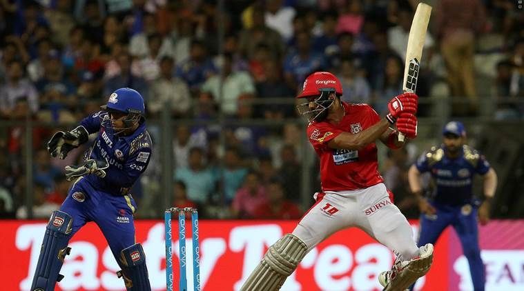 KL Rahul during his innings against Mumbai Indians