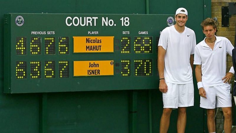 The longest match ever played. The final set was 70-68