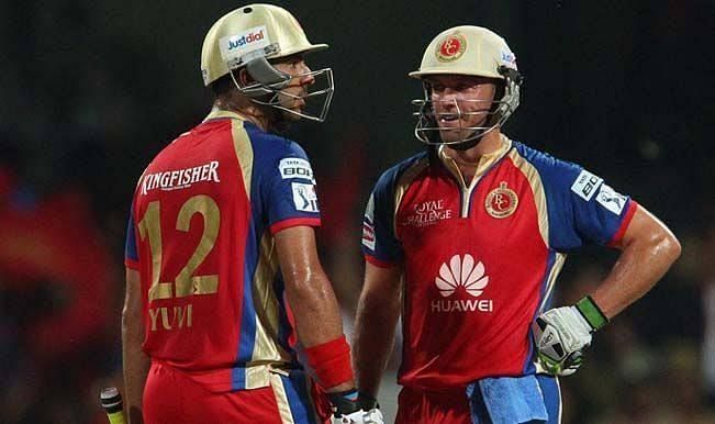 Yuvraj shared a record 132-run fourth wicket partnership with AB de Villiers in the 2014 IPL