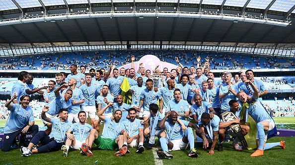 All members of the Manchester City squad won the EPL last season