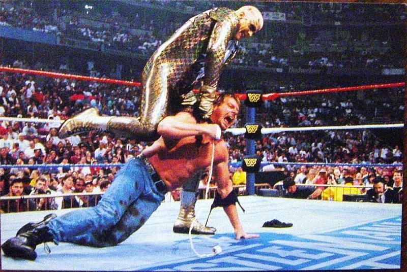 The arena couldn&#039;t contain the feud between Goldust and Rowdy Roddy Piper at WrestleMania XII