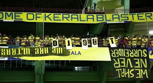 A section of the Manjappada, Kerala Blasters' fan group (Picture for representation)