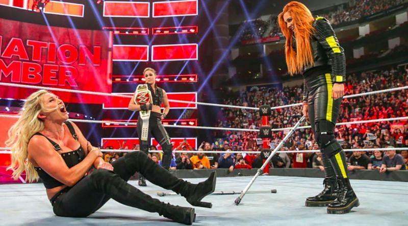 Becky Lynch was able to make her way to the ring untouched