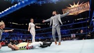Andrade after attacking Rey Mysterio.