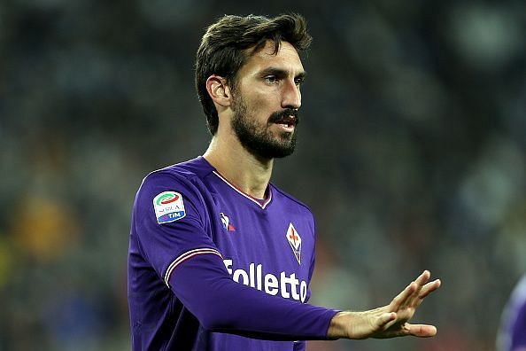 Astori&#039;s jersey number 13 was retired by Fiorentina after his death