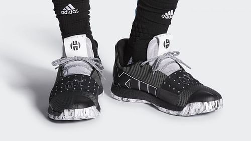 Adidas Harden Vol 3 (Core Black), the signature shoe from this season