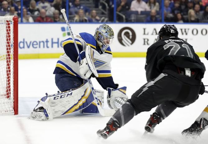 Schenn scores in OT, Blues beat Lightning 1-0