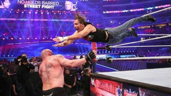 The Lunatic Fringe came up short against the Beast when they battled in No Holds Barred at WrestleMania 32