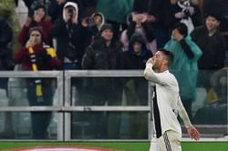 Twitter reacts as Cristiano Ronaldo scores two goals against Parma to become the top-scorer in the Serie A