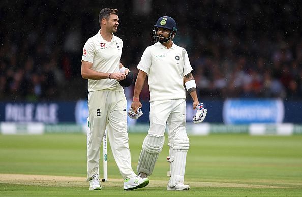 James Anderson and Virat Kohli are two of the modern day greats
