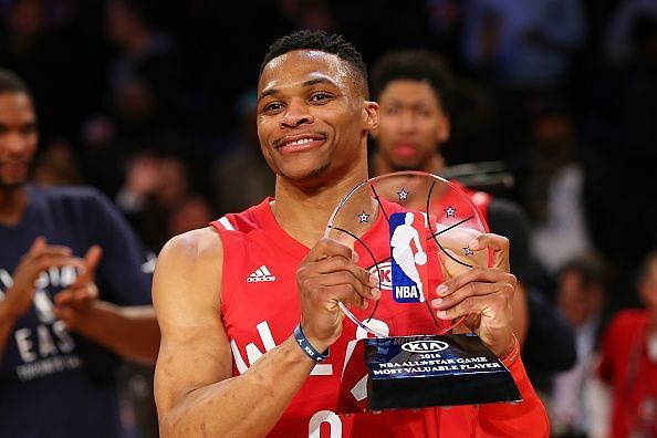 Russell Westbrook was the first player to repeat All-Star game MVP since 1959