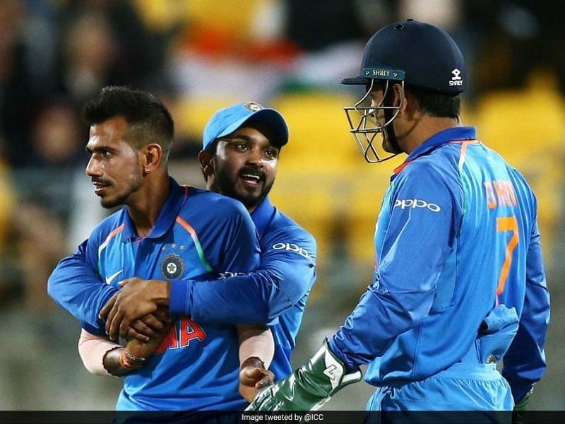 Chahal and Jadhav gave the breakthroughs at regular intervals