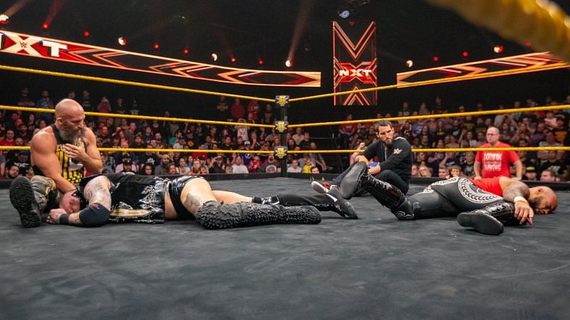 Tommaso Ciampa (far left) is the current NXT Champion